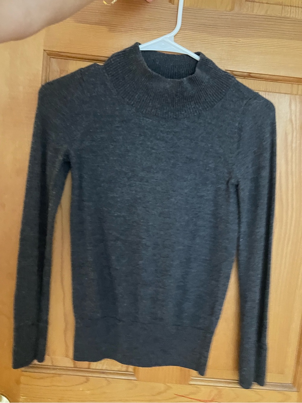 Club Monaco Charcoal Gray Mock Neck Sweater wool